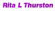 Thurston Rita - Gold Coast Optometrists