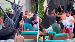 Terrifying scene unfolds as metal cabana frame crashes into packed casino pool area Gold Coast Optometrists